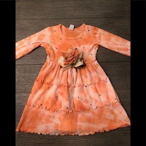 Girls custom tie dyed dress